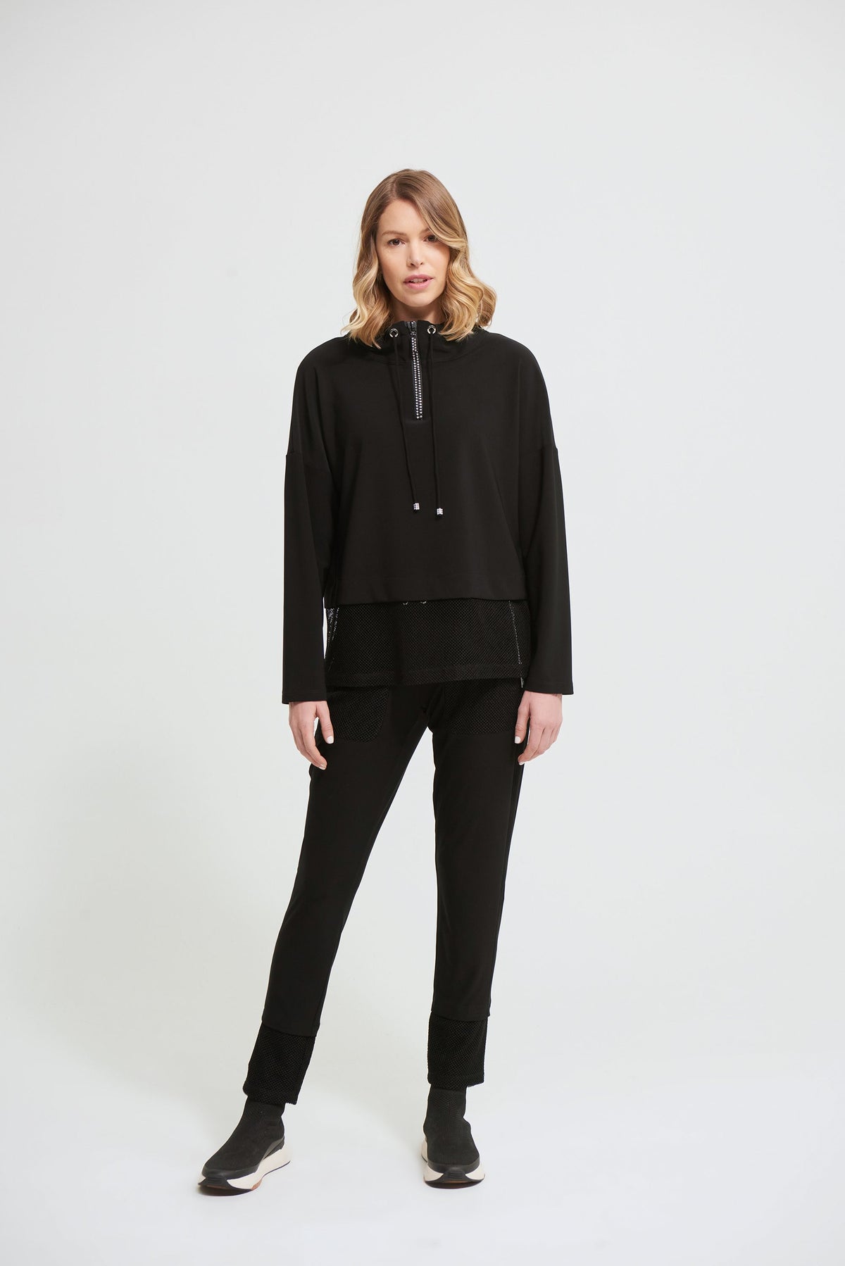 Joseph Ribkoff Mesh Panel Top