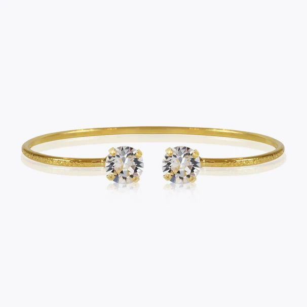 Caroline Svedbom Classic Petite Gold Bracelet - Crystal