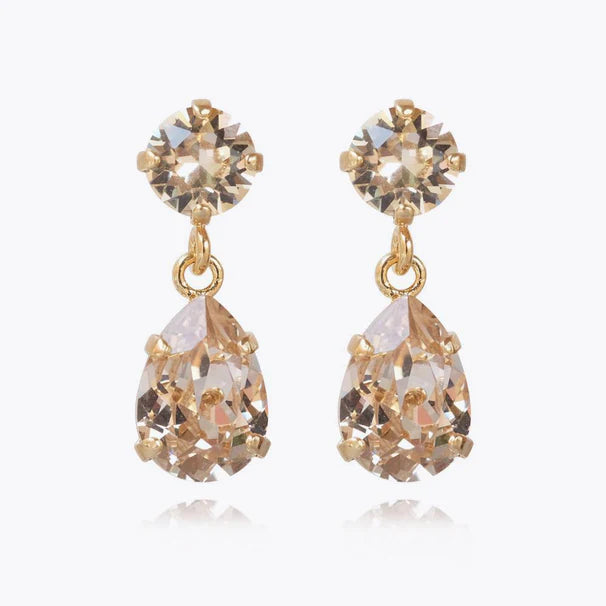 Caroline Svedbom Mini Drop Gold Earrings - Silk