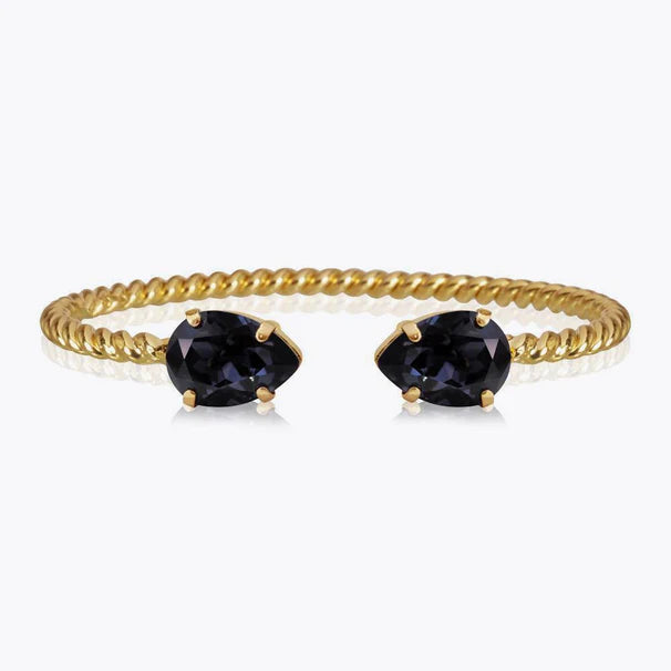Caroline Svedbom Mini Drop Gold Bracelet - Graphite