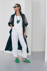 Naya White Side Pocket Trousers