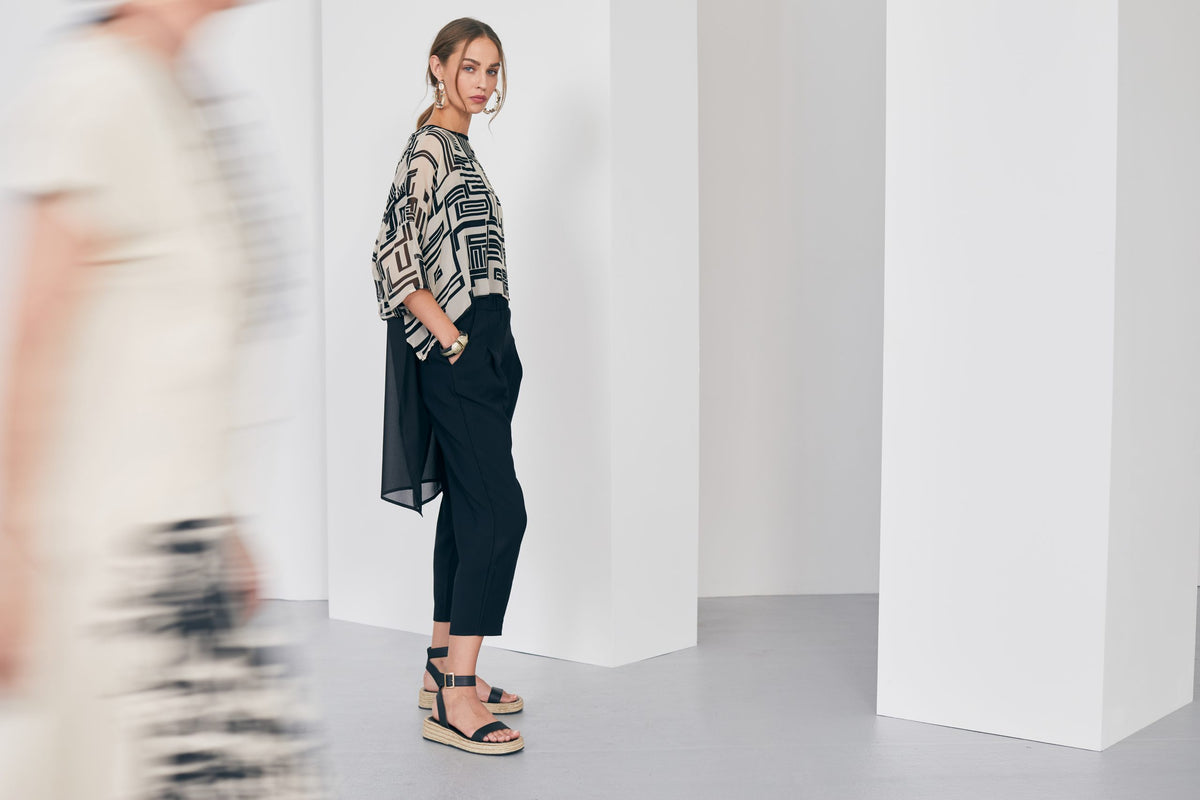 Naya Square Print Top