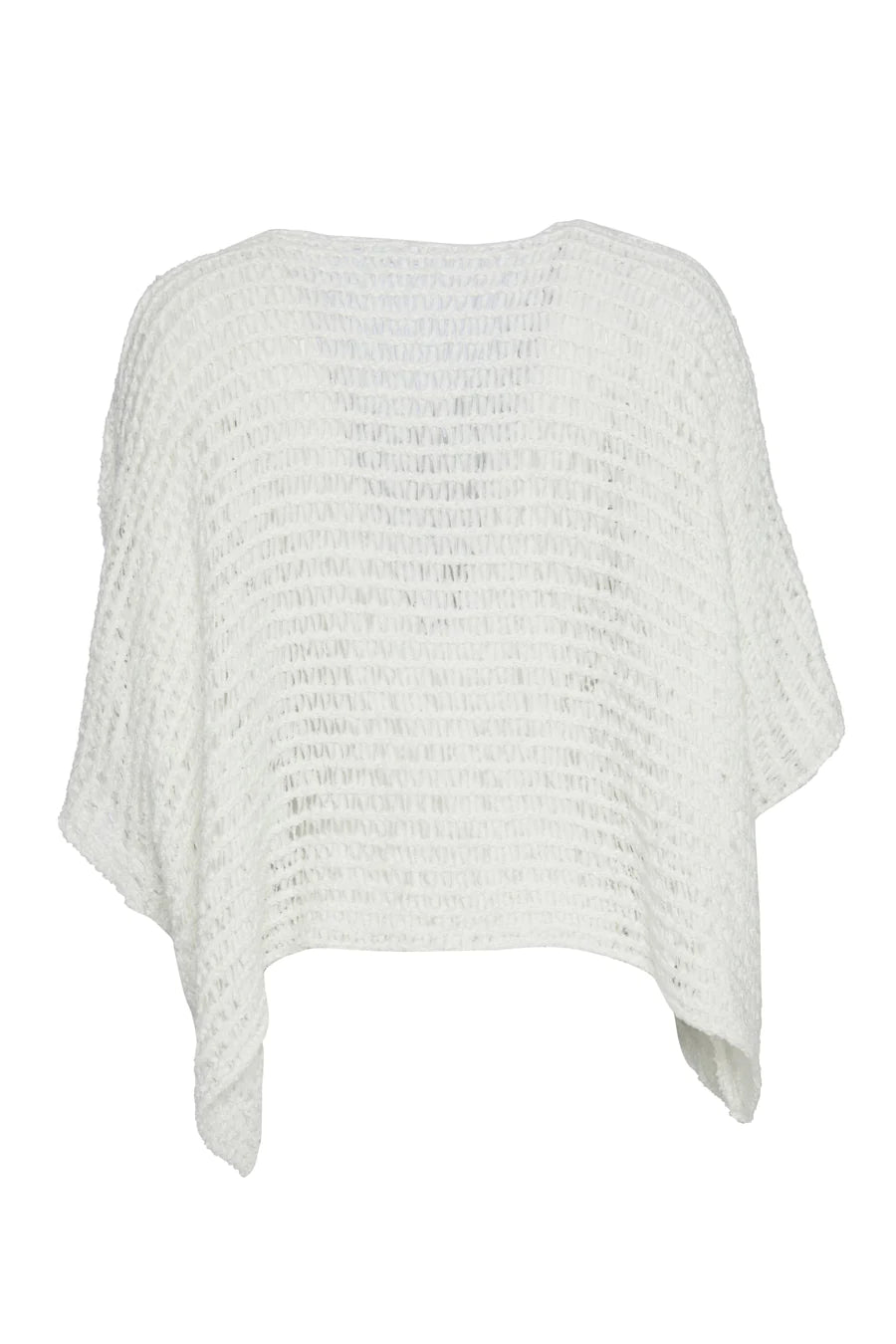 Naya White V-Neck Square Knit