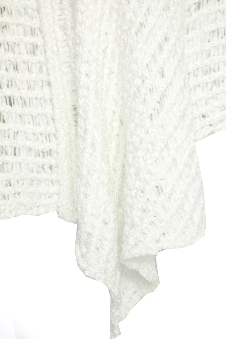 Naya White V-Neck Square Knit