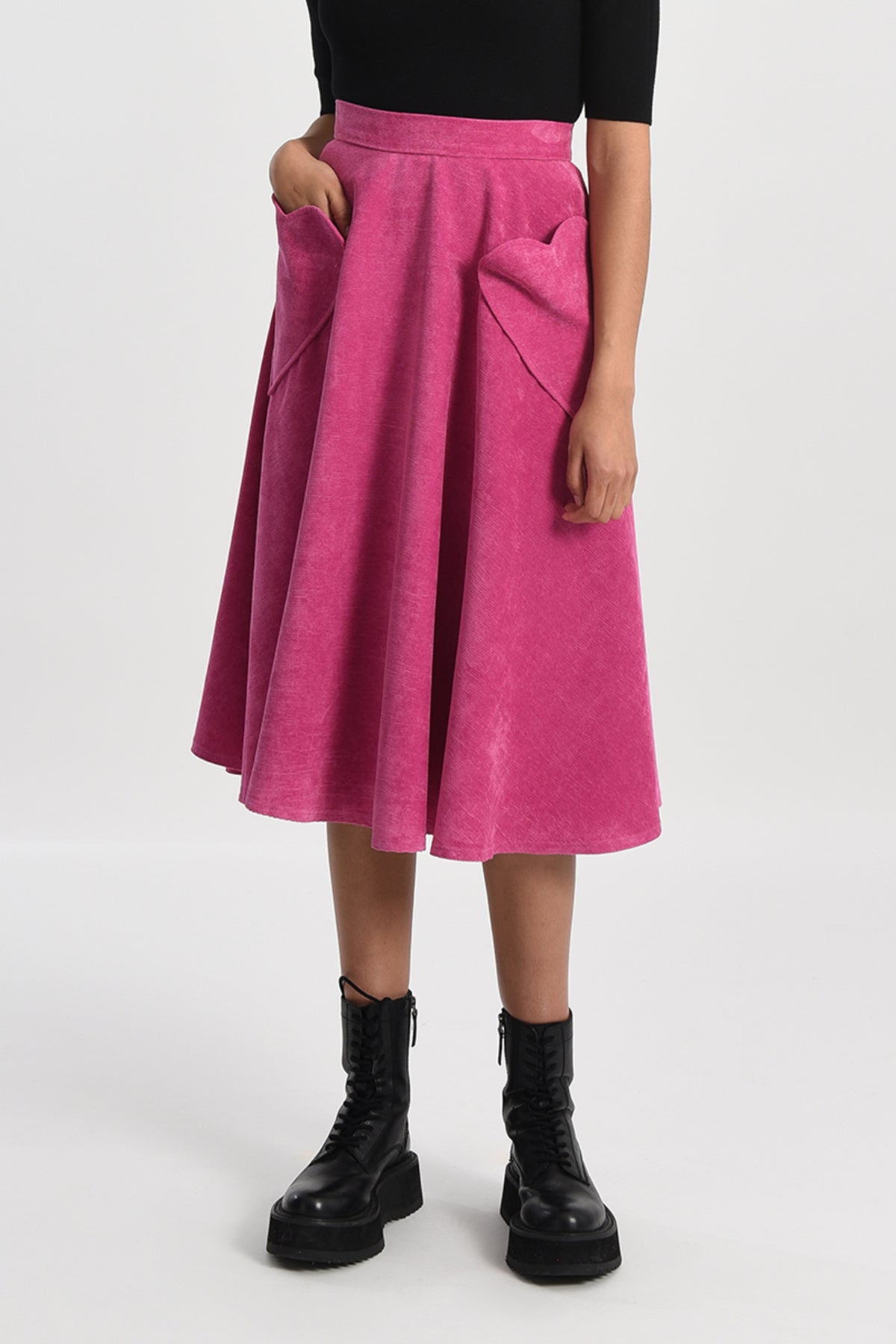 Molly Bracken Pink Woven Skirt