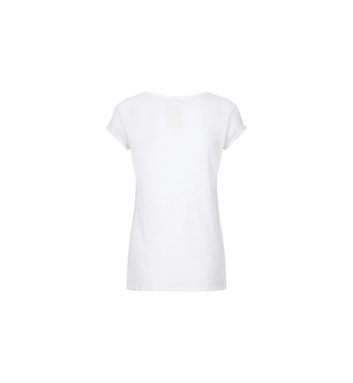 Mos Mosh White Crop Short Sleeved Tee - White