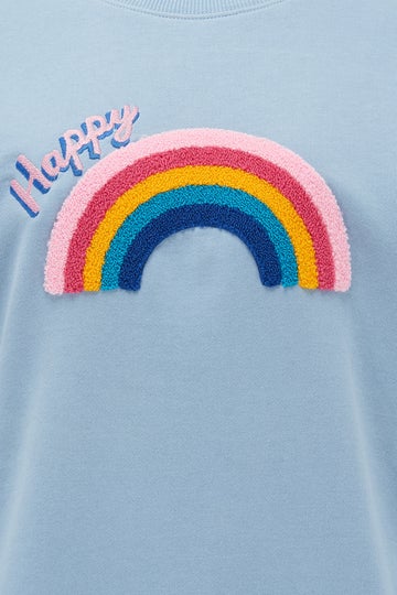 Sugarhill Brighton Dusty Blue Happy Rainbow