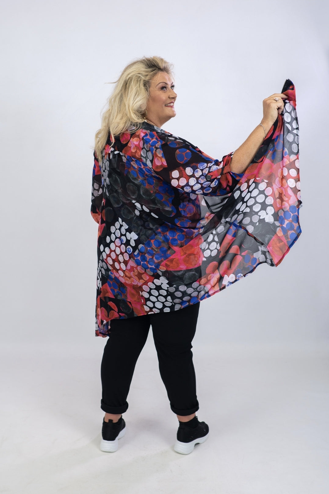 Joseph Ribkoff Chiffon Twin Set Top