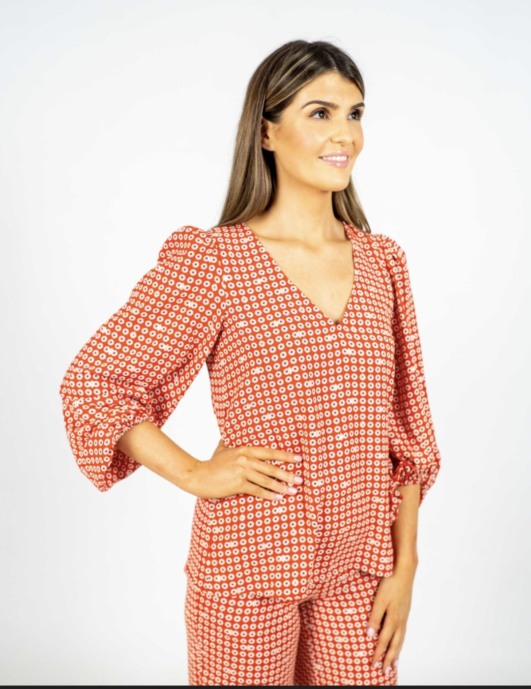 Traffic People Mollie Red Top