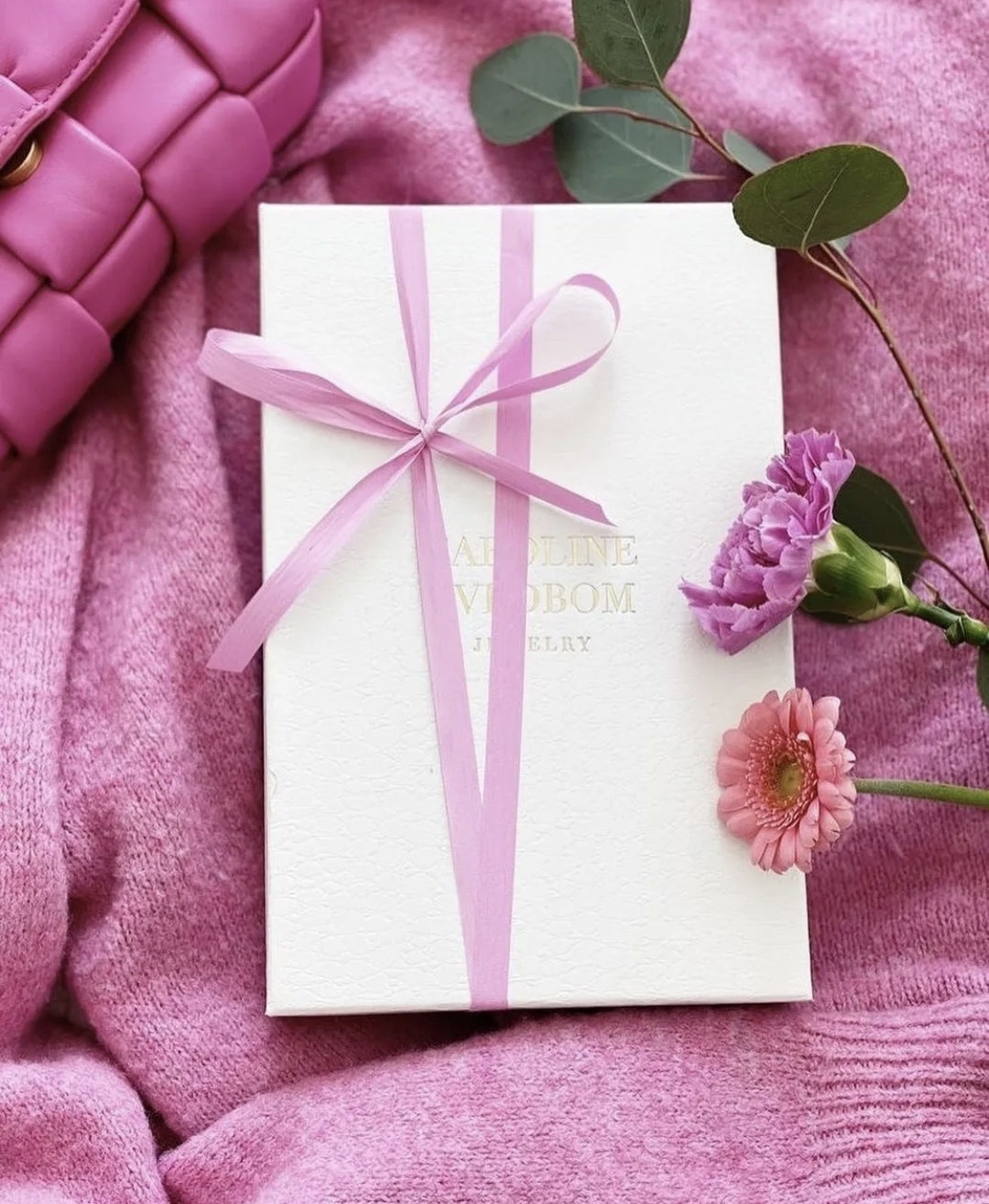 Caroline Svedbom Mini Drop Gold Ring - Light Rose