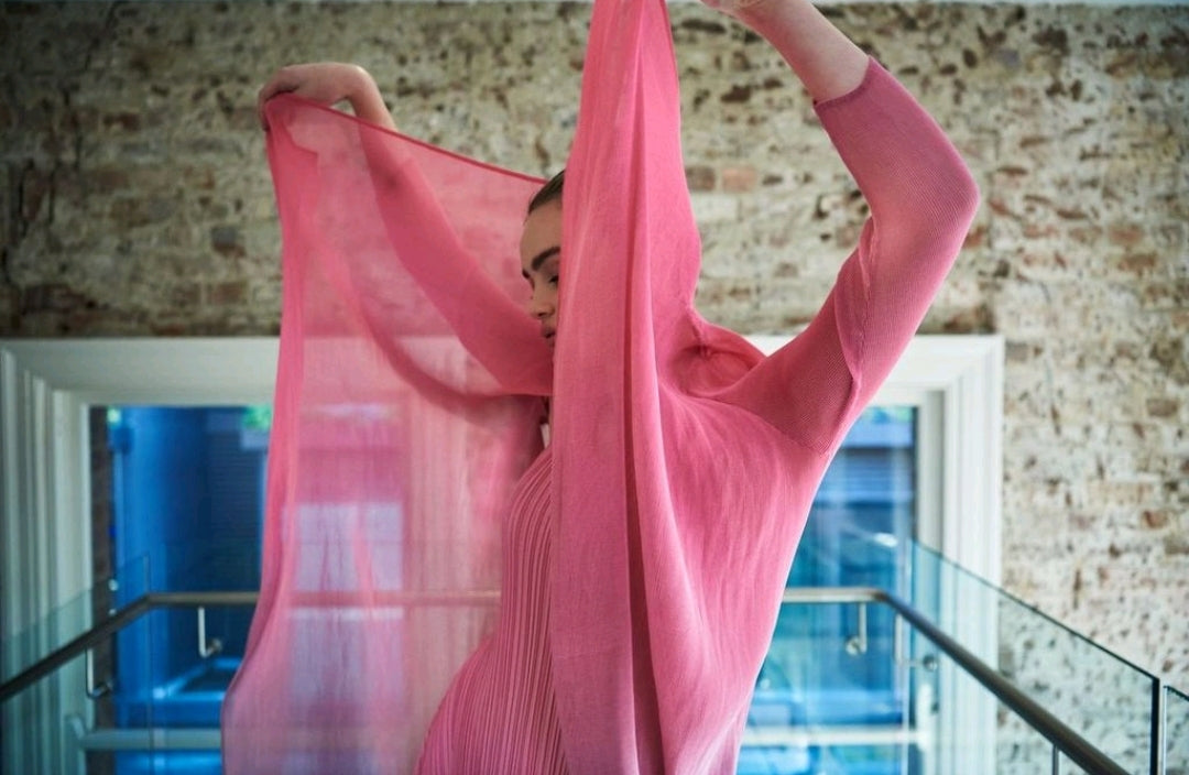 Alquema Estrella Dress &amp; Collare Coat - Blossom Ombre