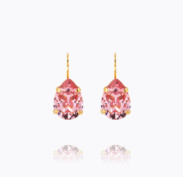 Caroline Svedbom Mini Drop Clasp Earrings Light Rose