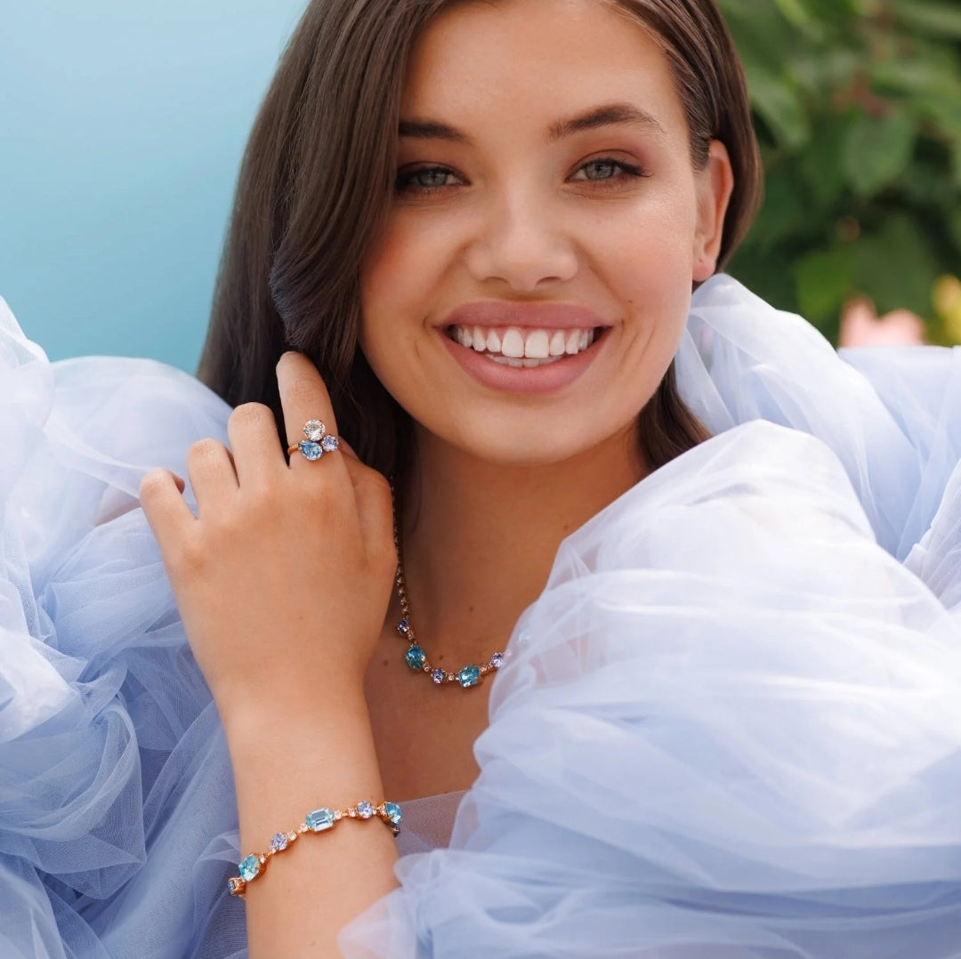 Caroline Svedbom Corinna Necklace Gold Sea Breeze