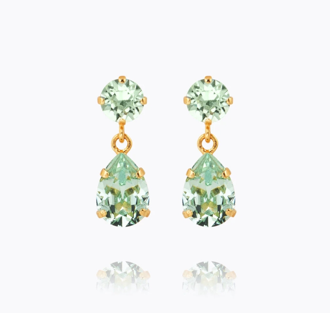 Caroline Svedbom Mini Drop Earrings-Crystolite