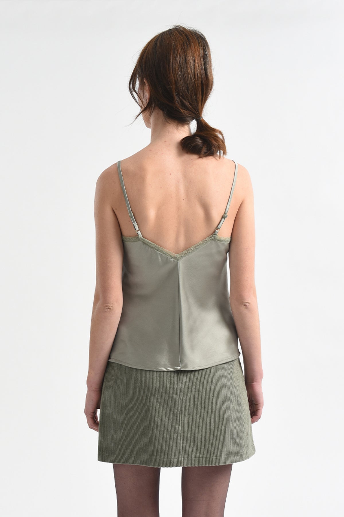 Molly Bracken Lichen Green Woven Cami
