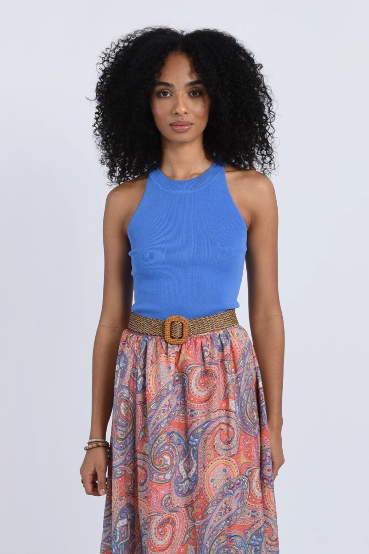 Molly Bracken Camel Woven Belt