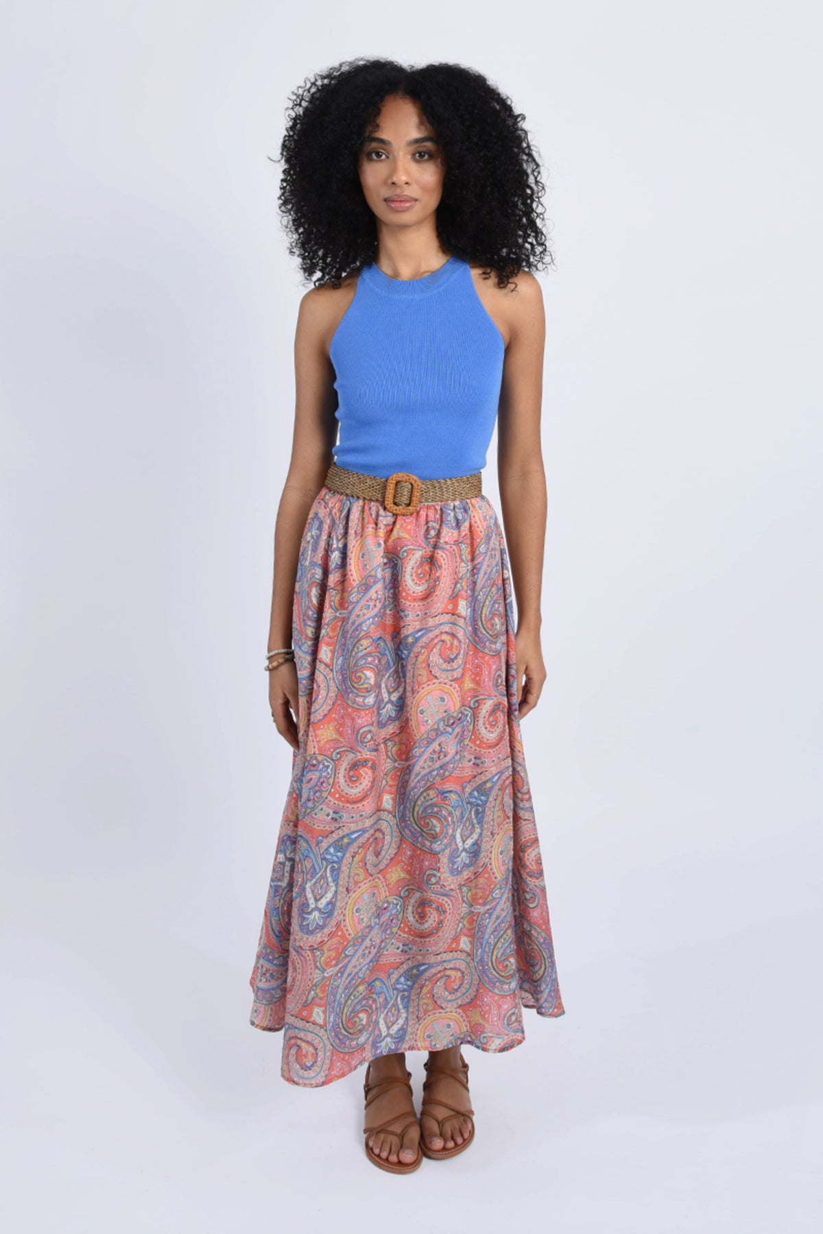 Molly Bracken Camel Woven Belt