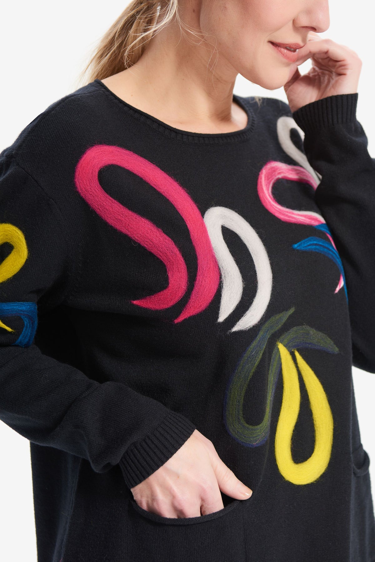 Joseph Ribkoff Embroidered Sweater