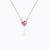 Caroline Svedbom Valentina Heart Necklace Rhodium - Rose