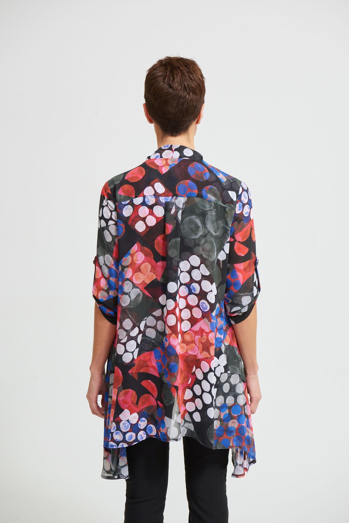 Joseph Ribkoff Chiffon Twin Set Top