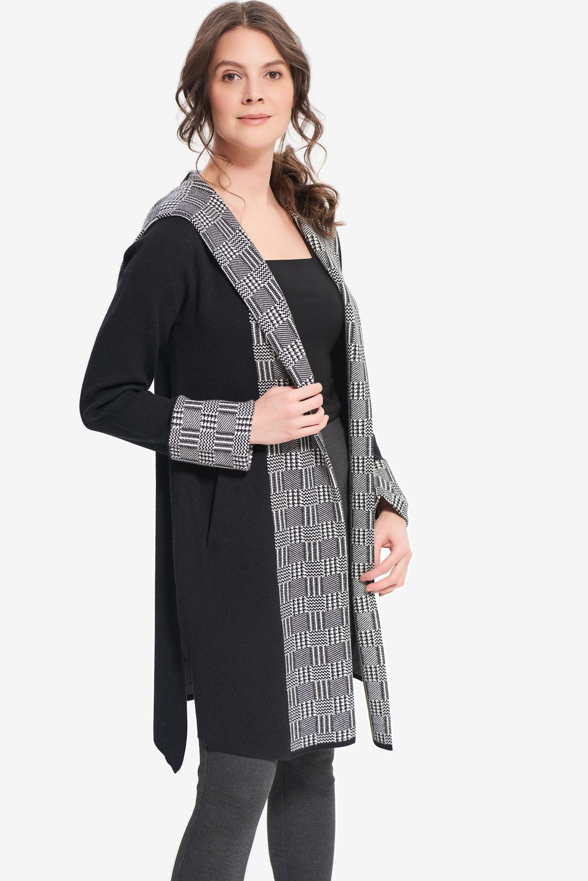 Joseph Ribkoff Open-Front Design Cardigan