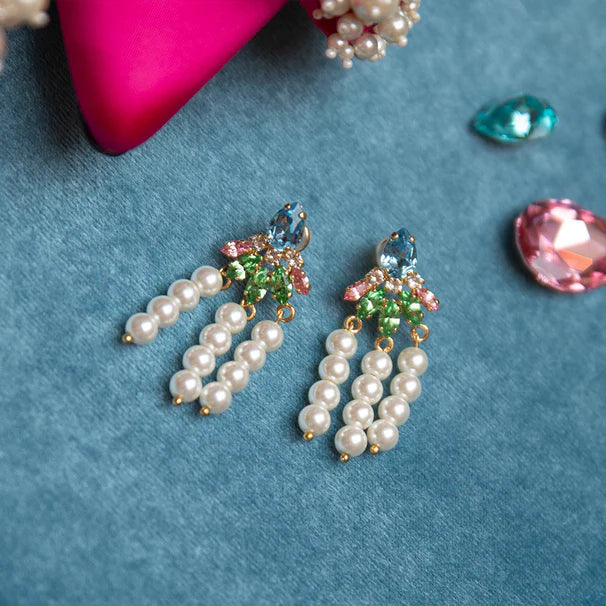 Caroline Svedbom Afrodite Gold Pastel Combo Earrings