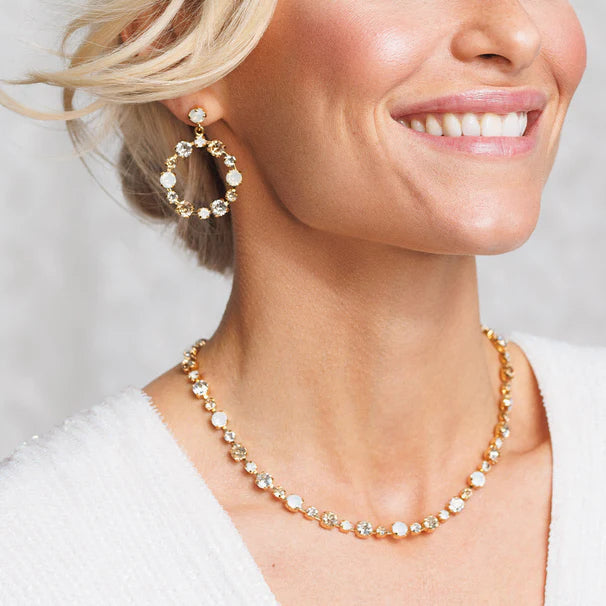 Caroline Svedbom Calanthe Necklace Gold White Combo