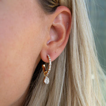 Caroline Svedbom Tracey Crystal Look Earrings