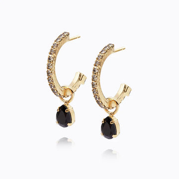 Caroline Svedbom Tracey Jet Look Earrings
