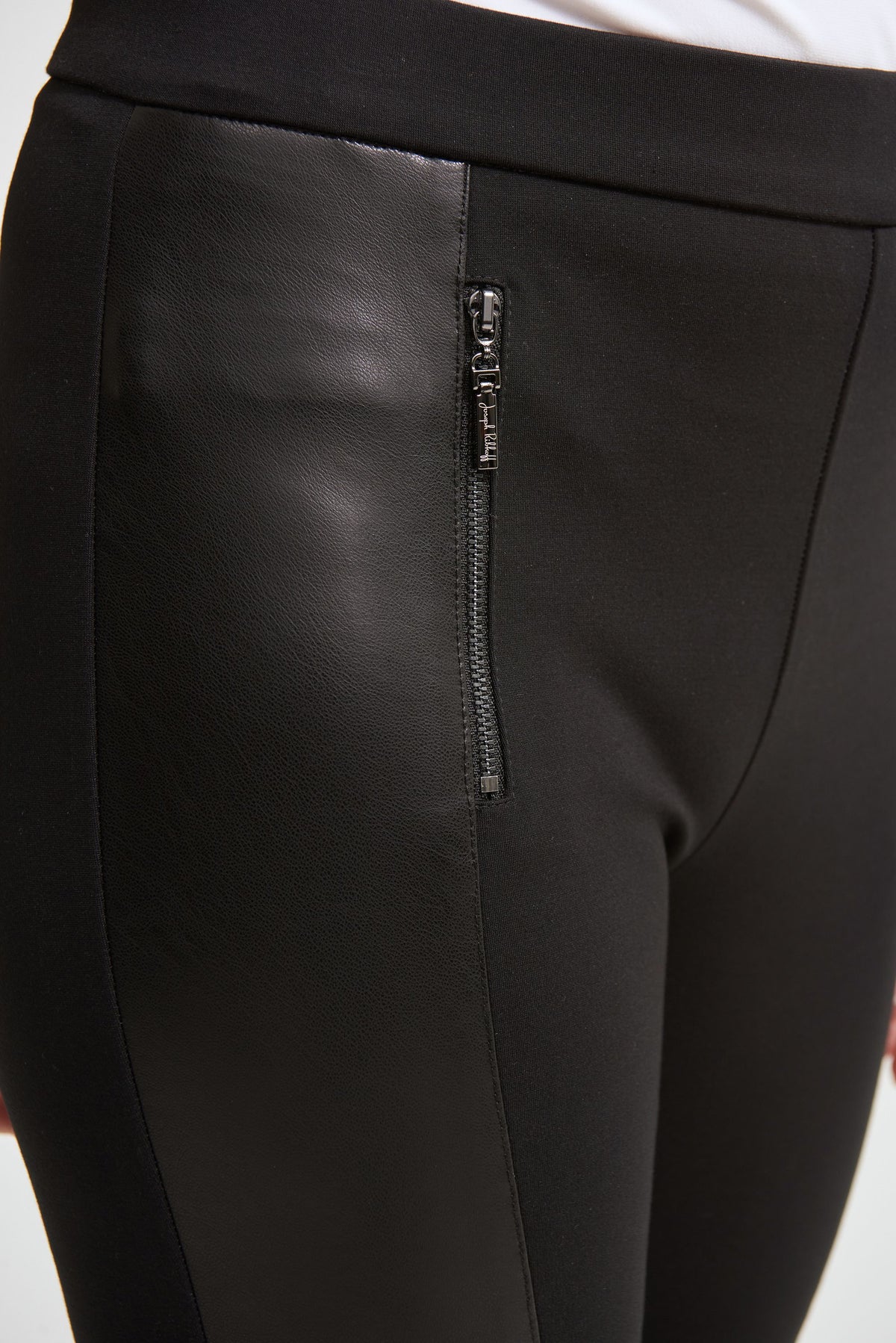 Joseph Ribkoff Faux Leather Trousers