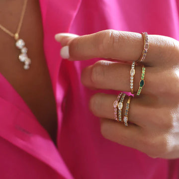 Caroline Svedbom Tracey Ring Gold Jet