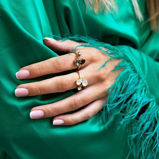 Caroline Svedbom Alisia Jet Ring