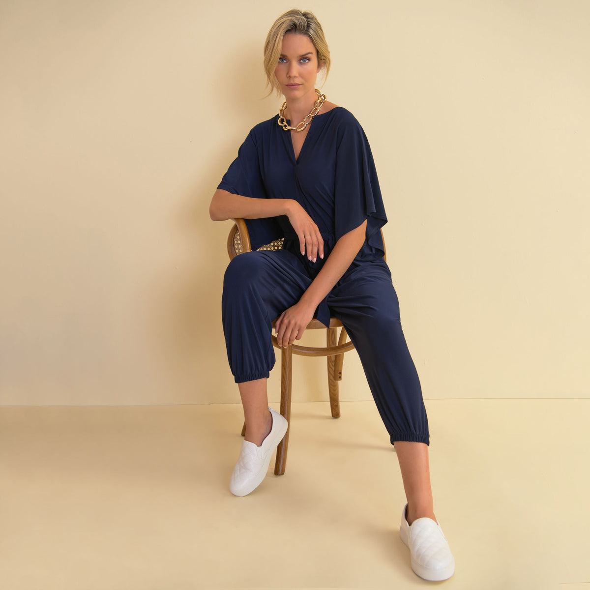 Joseph Ribkoff Loose Fit, Tie-Waist Jumpsuit