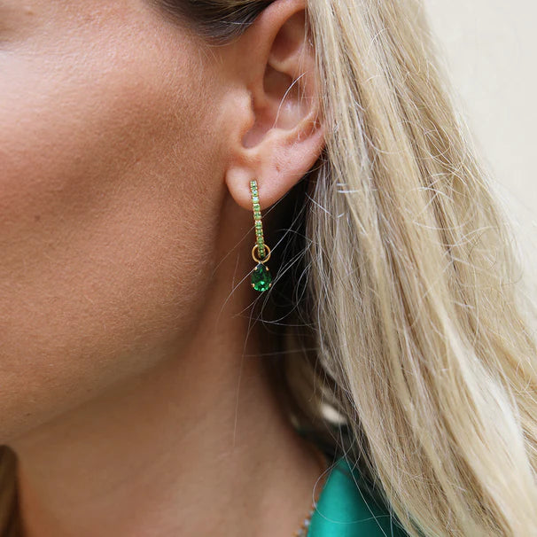 Caroline Svedbom Tracey Fern Green Look Earrings