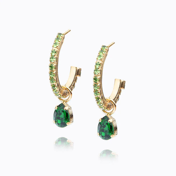 Caroline Svedbom Tracey Fern Green Look Earrings